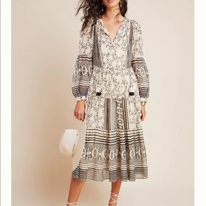 Anthropologie Talulah Tiered Midi Dress